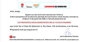 LES PROPOSTES SOCIALDEMÒCRATES PER AL FUTUR D'ANDORRA